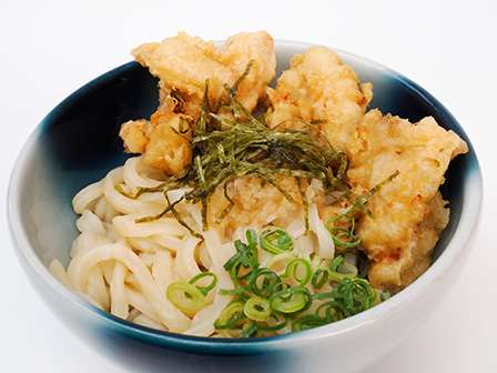 テント6（鶏天醤油うどん）の写真